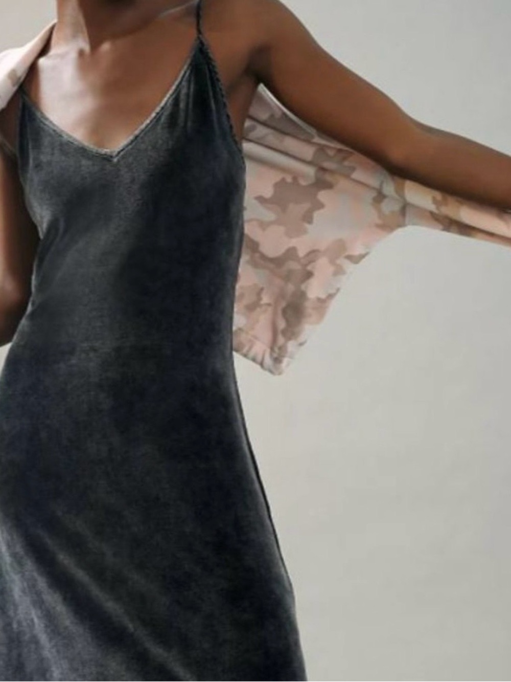 EUC Anthropologie x Cloth & Stone Verna Midi Dress- Midi Slip Dress Size L Comfy